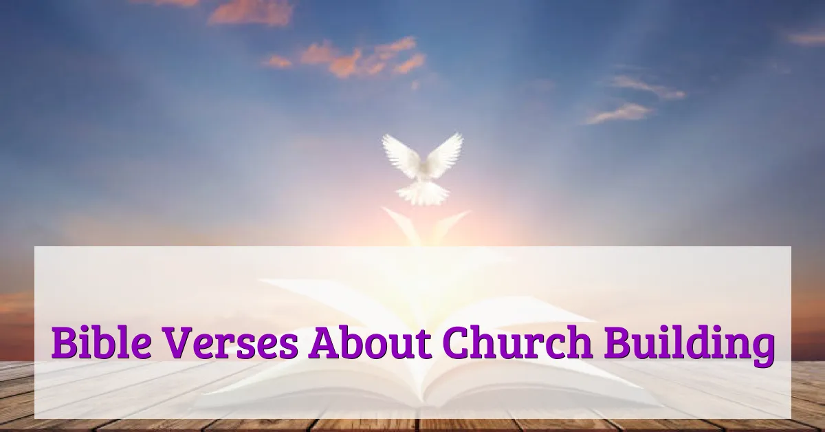 Bible Verses About Church Building,