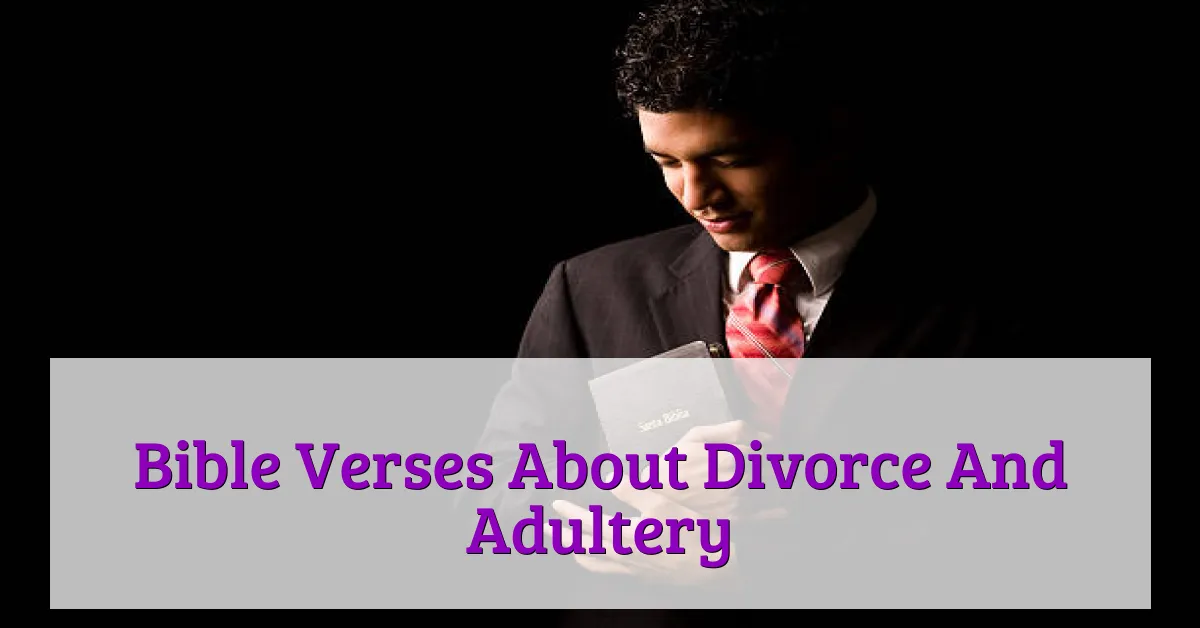 Bible Verses About Divorce And Adultery