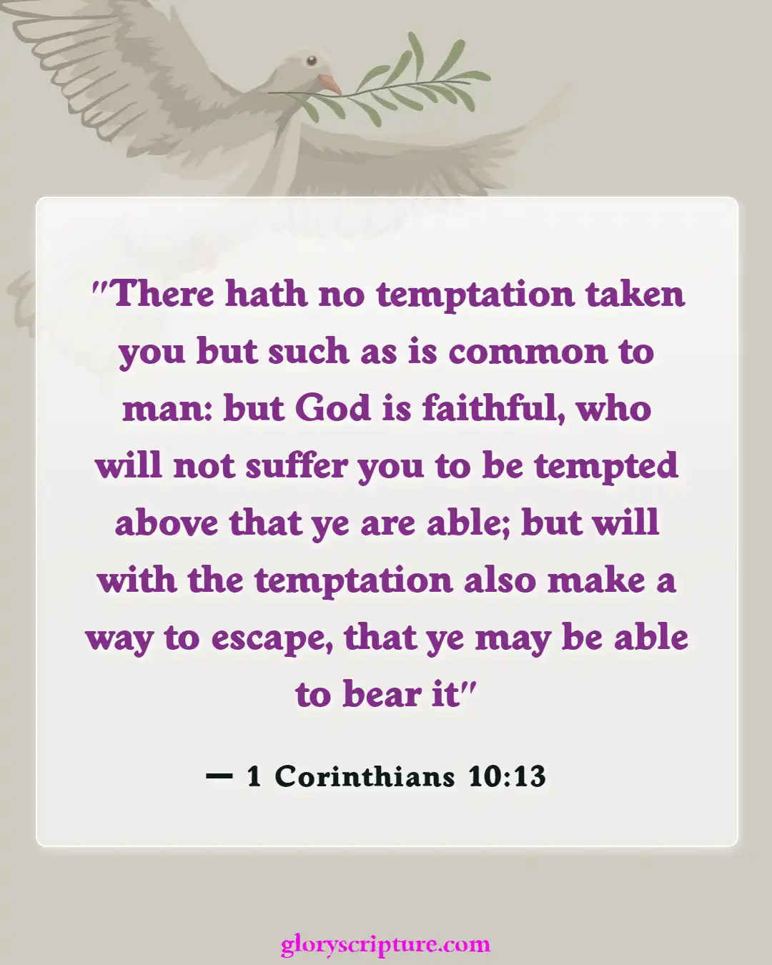 Bible Verses About God Testing Our Faith (1 Corinthians 10:13)