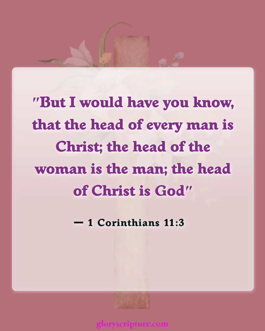 Bible Verses About Body Of Christ (1 Corinthians 11:3)