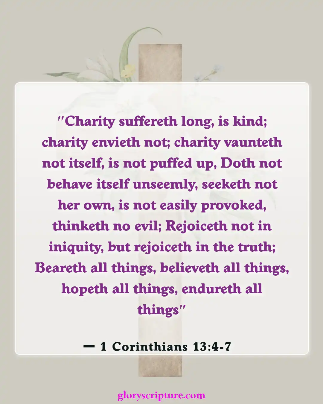 Bible Verses About Marriage Between Man And Woman, (1 Corinthians 13:4-7)