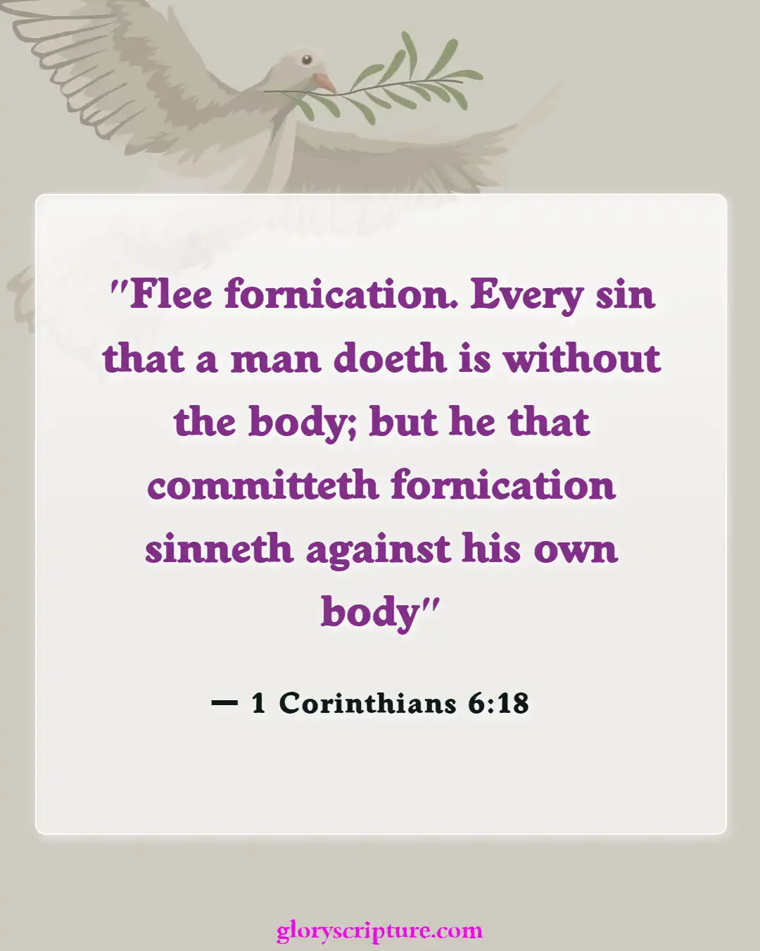 Bible verses About Effects Of Sin (1 Corinthians 6:18)