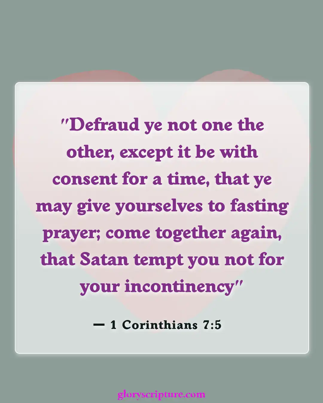 Bible Verses About Wife Duties (1 Corinthians 7:5)