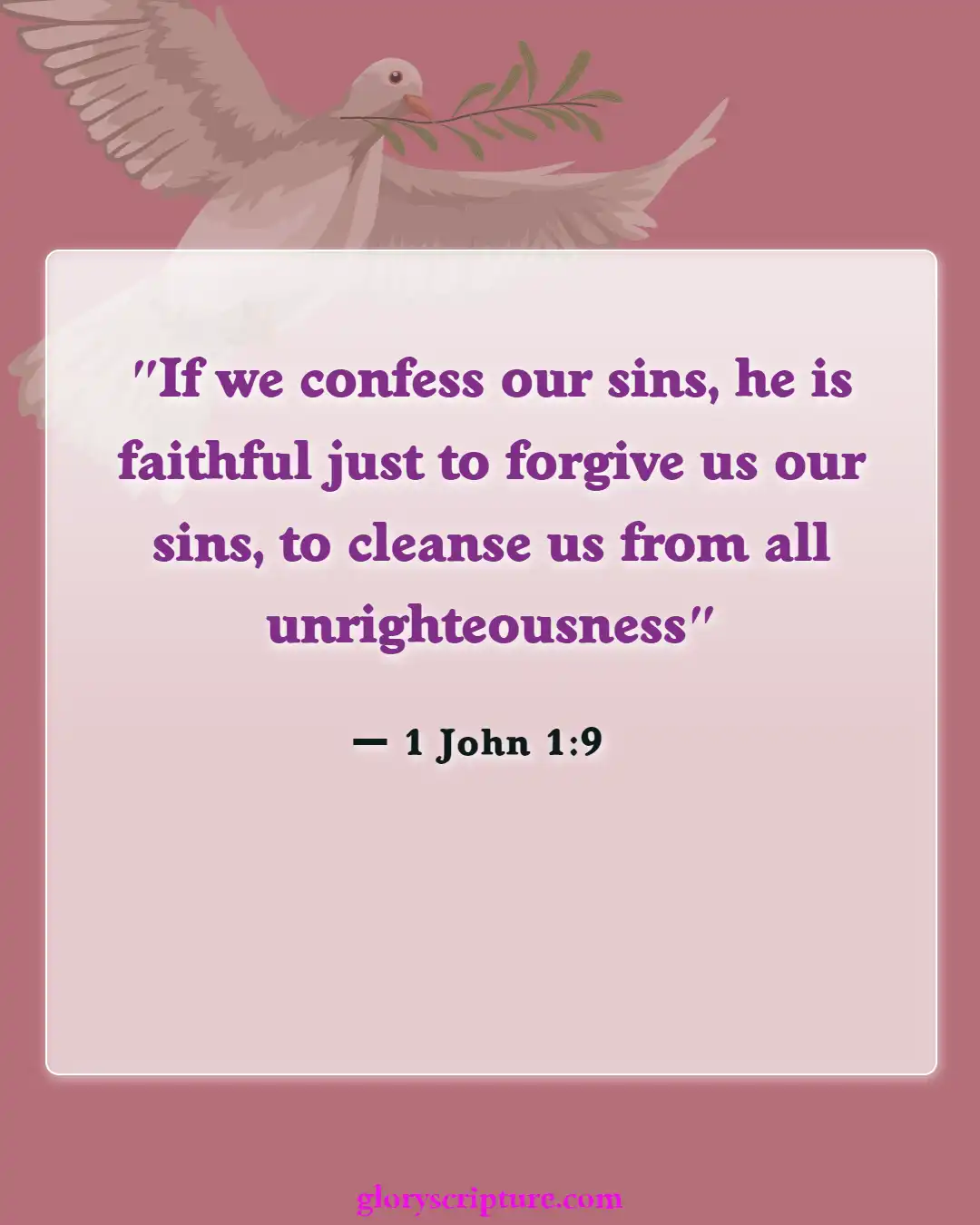 Bible Verses About Punishment For Murder (1 John 1:9)