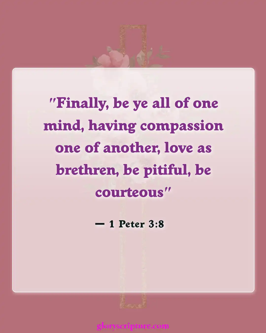 Bible Verses About Body Of Christ (1 Peter 3:8)