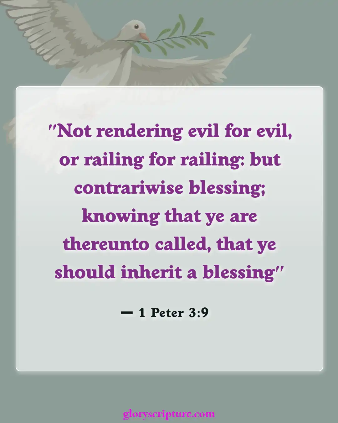 Bible Verses About Punishment For Murder (1 Peter 3:9)