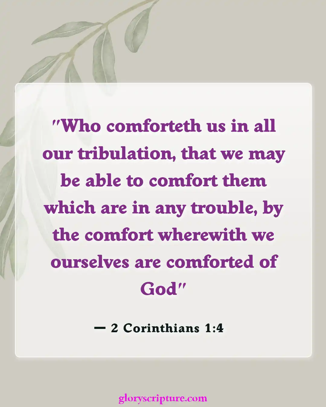 Bible verses About Care For The Sick (2 Corinthians 1:4)