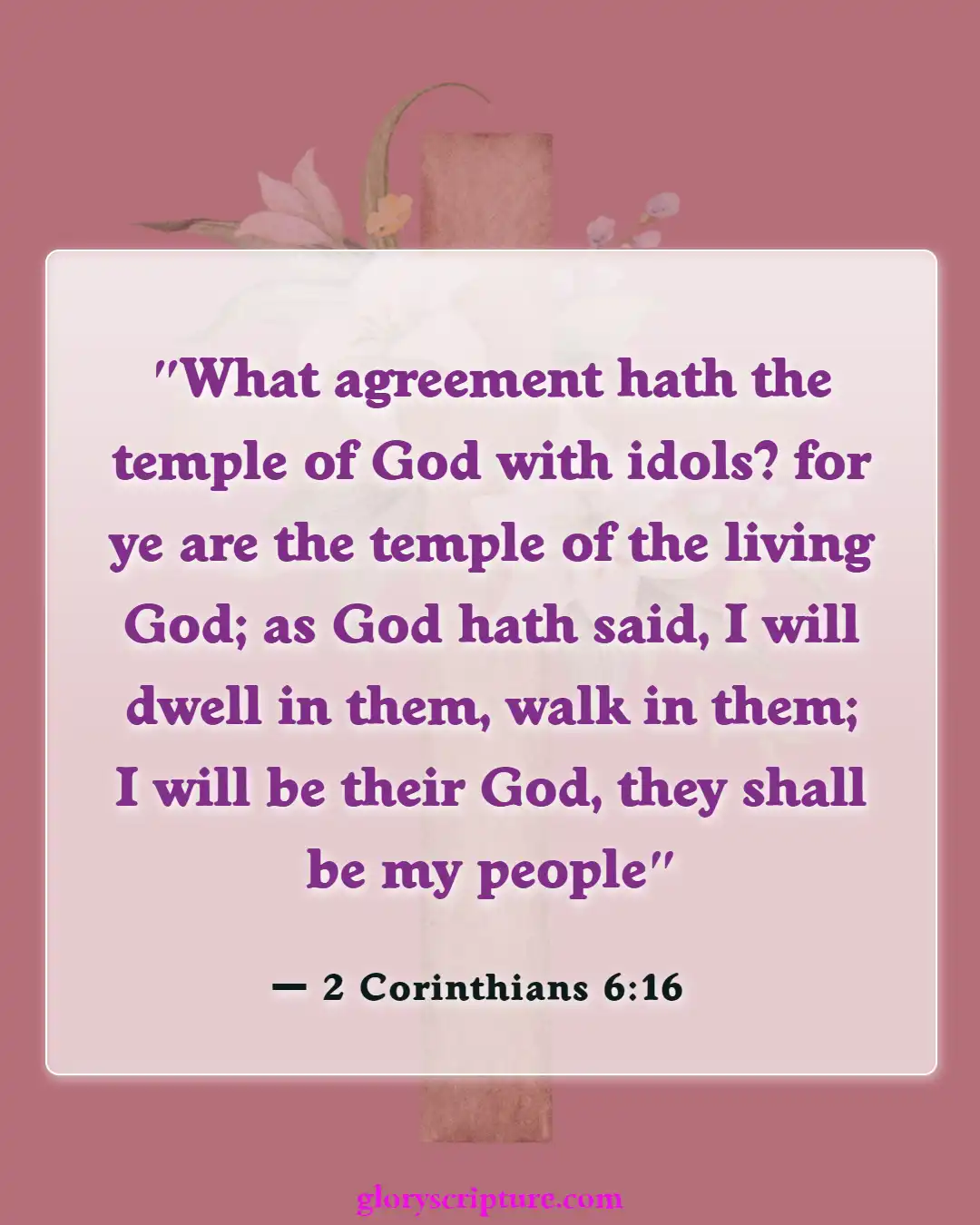 Bible Verses About Church Building, (2 Corinthians 6:16)