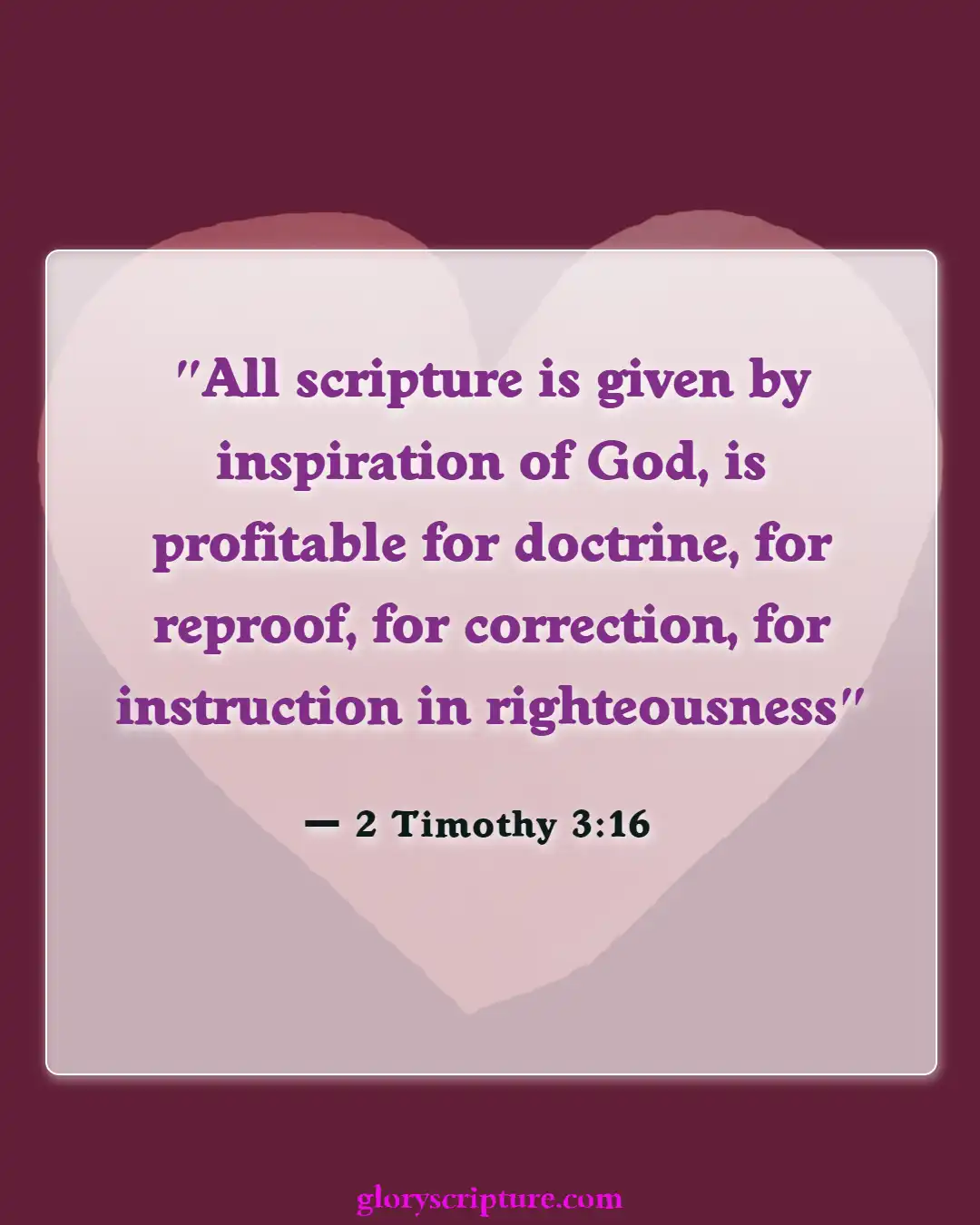 Bible verses About Defending Our Faith (2 Timothy 3:16)