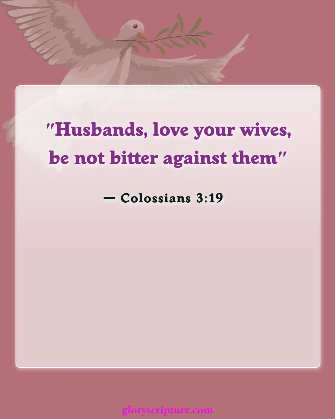 Bible verses About Effects Of Sin (Colossians 3:19)