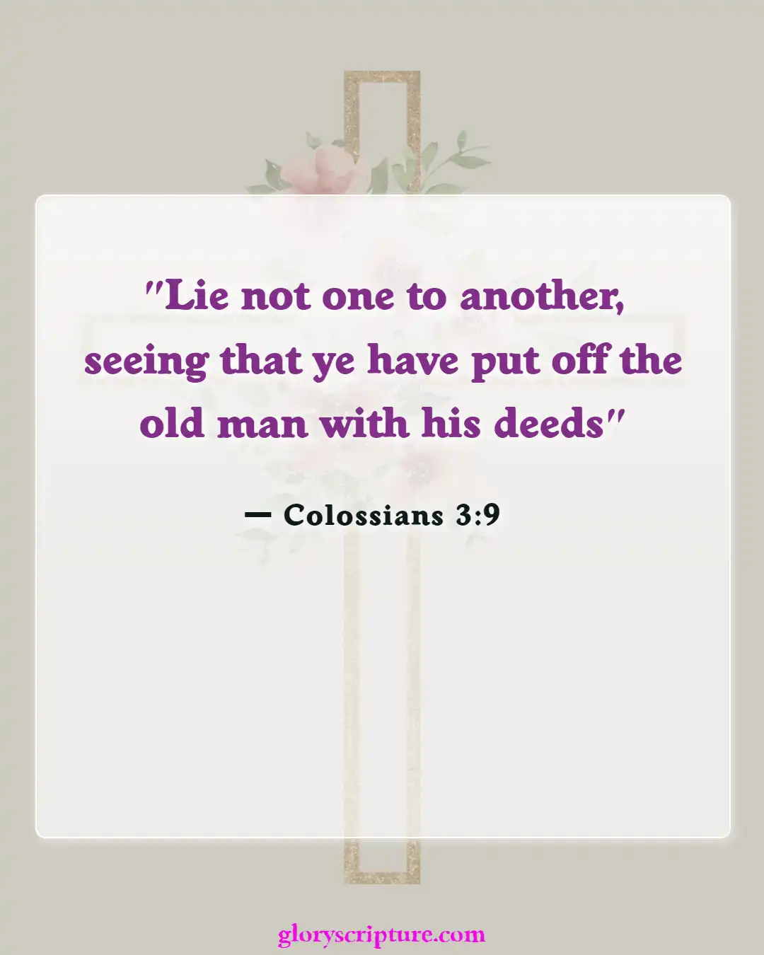 Bible verses About New Creation In Christ (Colossians 3:9)