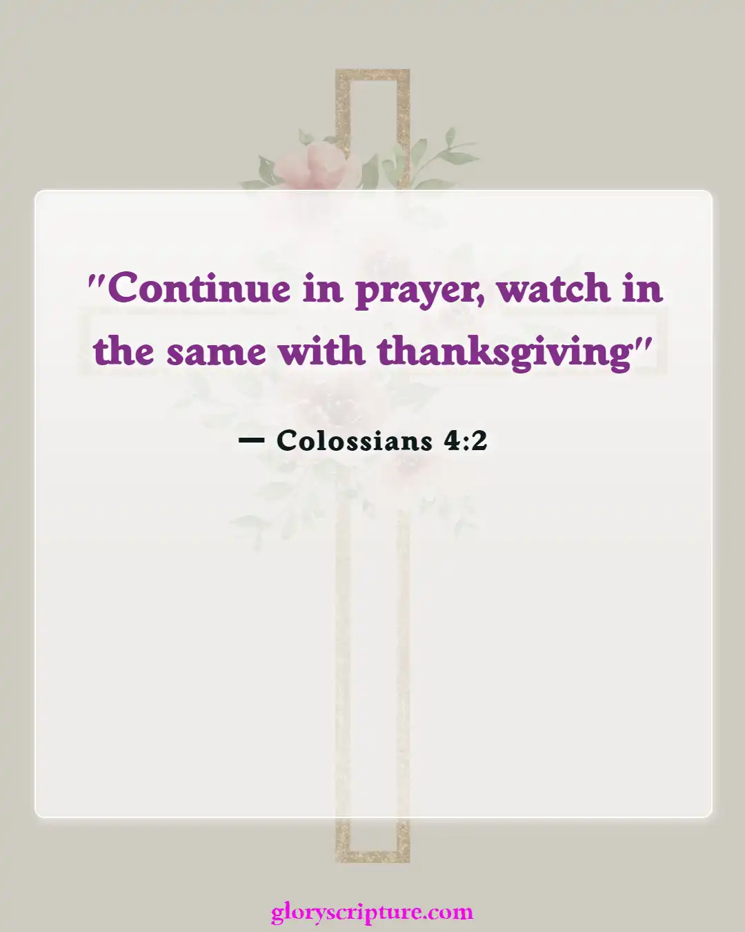Bible Verses About Night Prayer (Colossians 4:2)