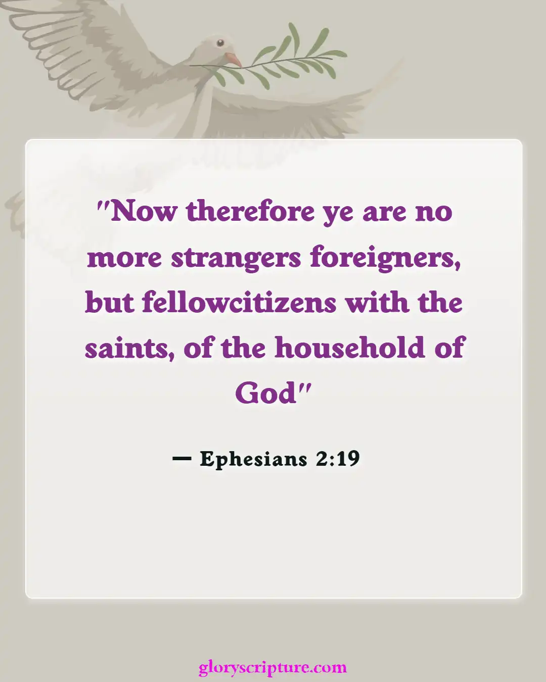 Bible Verses About Church Building, (Ephesians 2:19)
