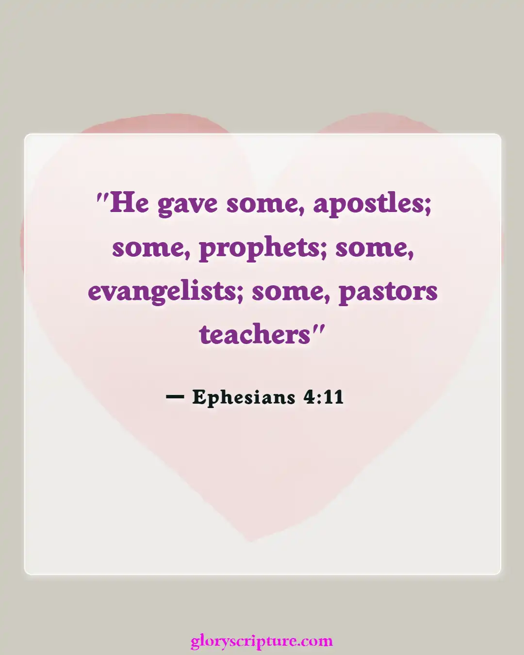 Bible Verses About Body Of Christ (Ephesians 4:11)