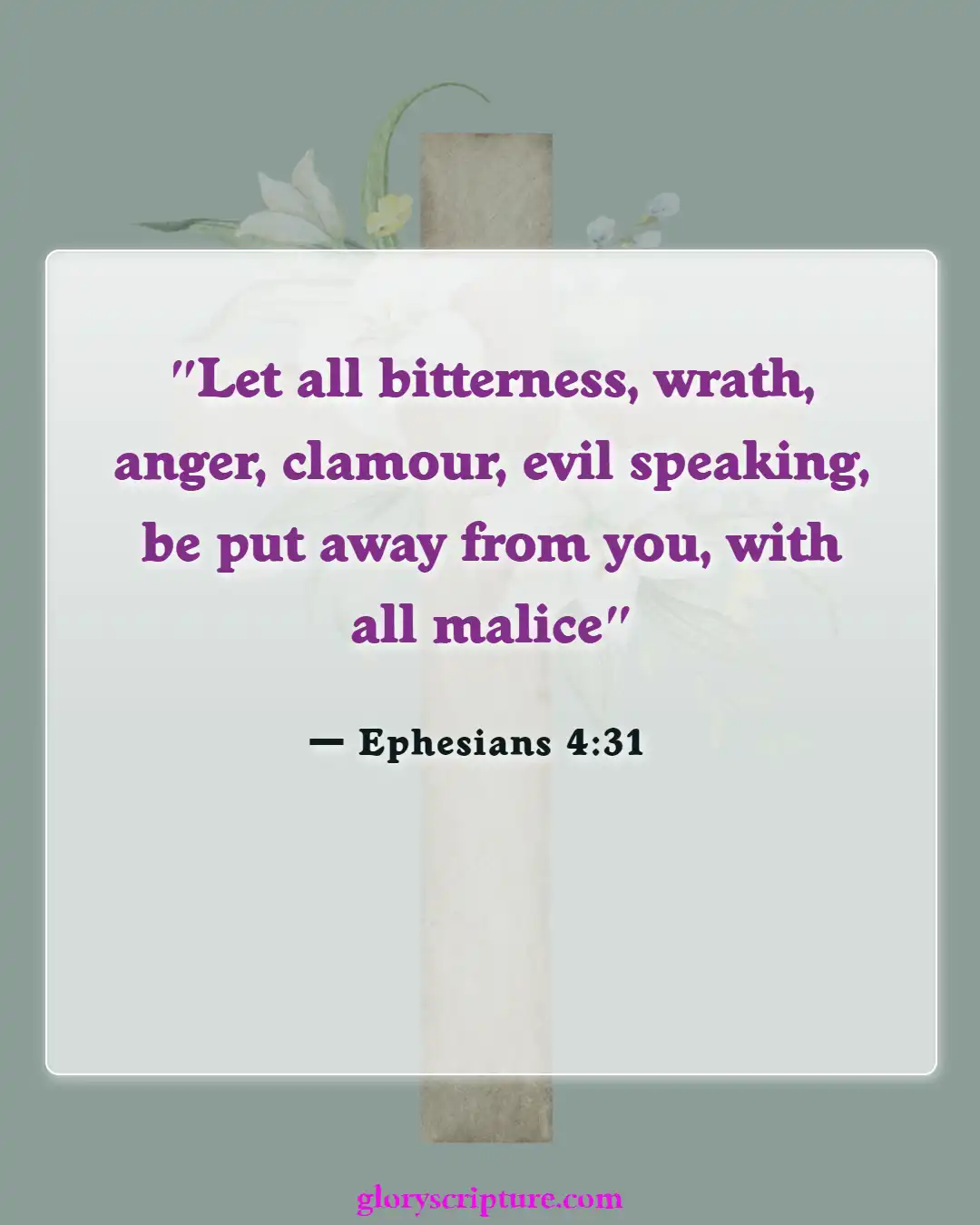 Bible verses About Effects Of Sin (Ephesians 4:31)