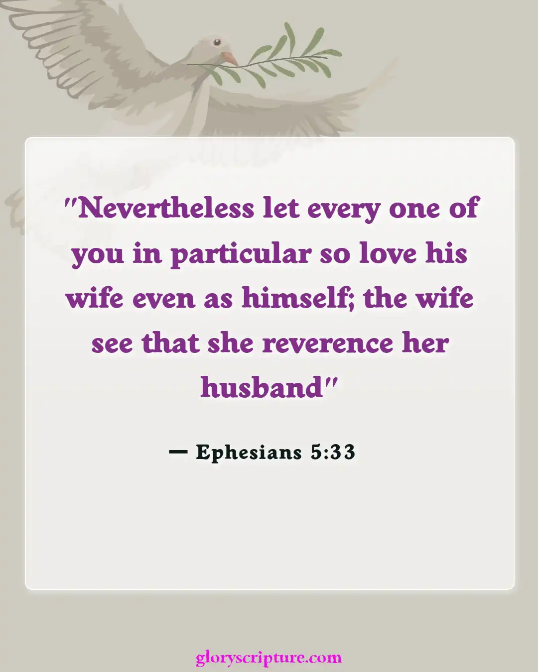 Bible Verses About Wife Duties (Ephesians 5:33)