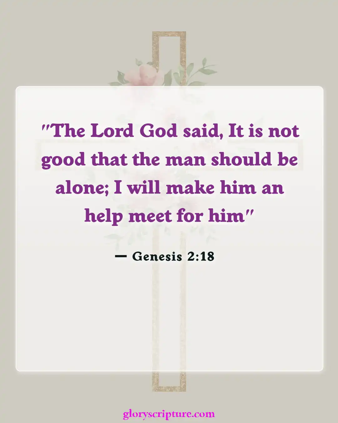 Bible Verses About Wife Duties (Genesis 2:18)