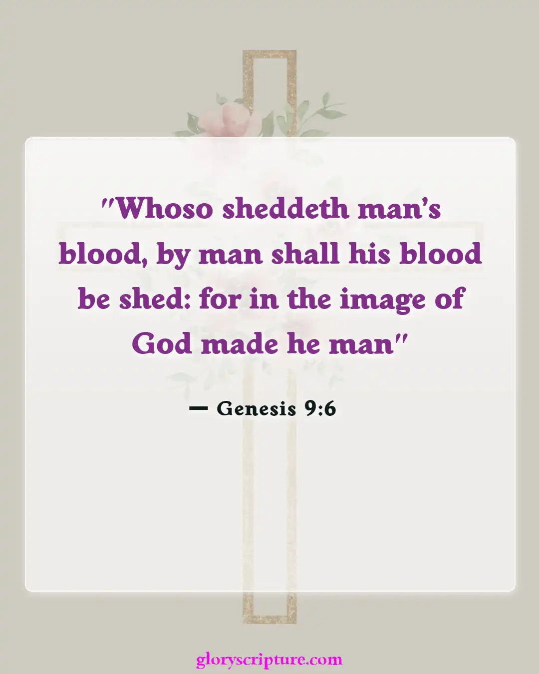 Bible Verses About Punishment For Murder (Genesis 9:6)