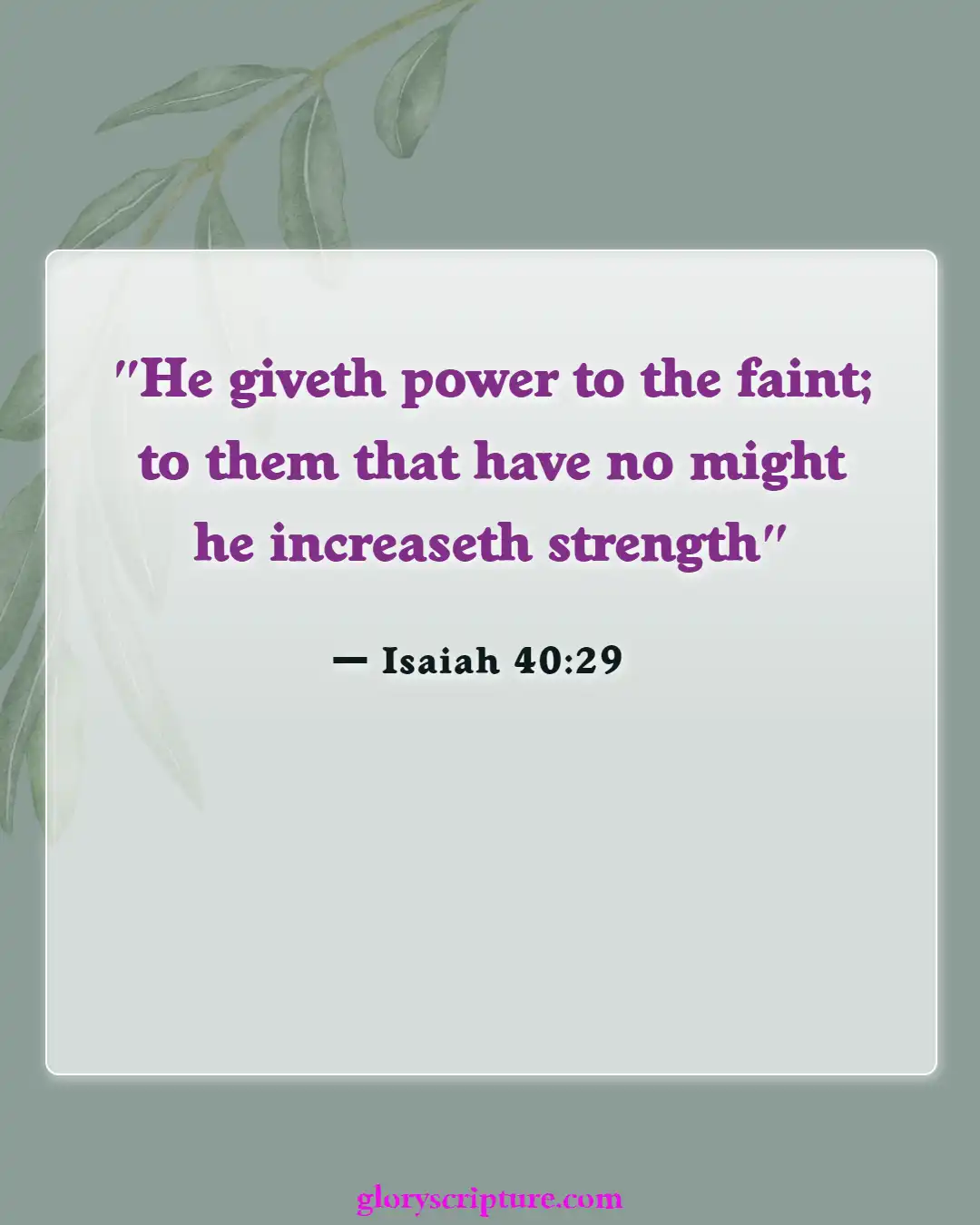 Bible verses About Peace Of Mind (Isaiah 40:29)