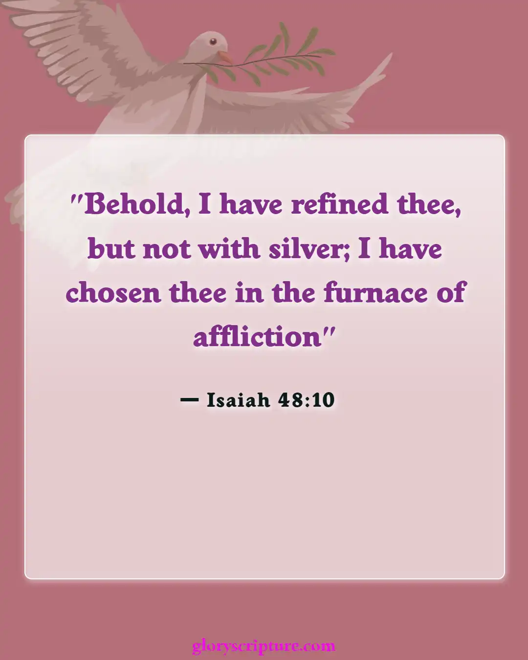 Bible Verses About God Testing Our Faith (Isaiah 48:10)