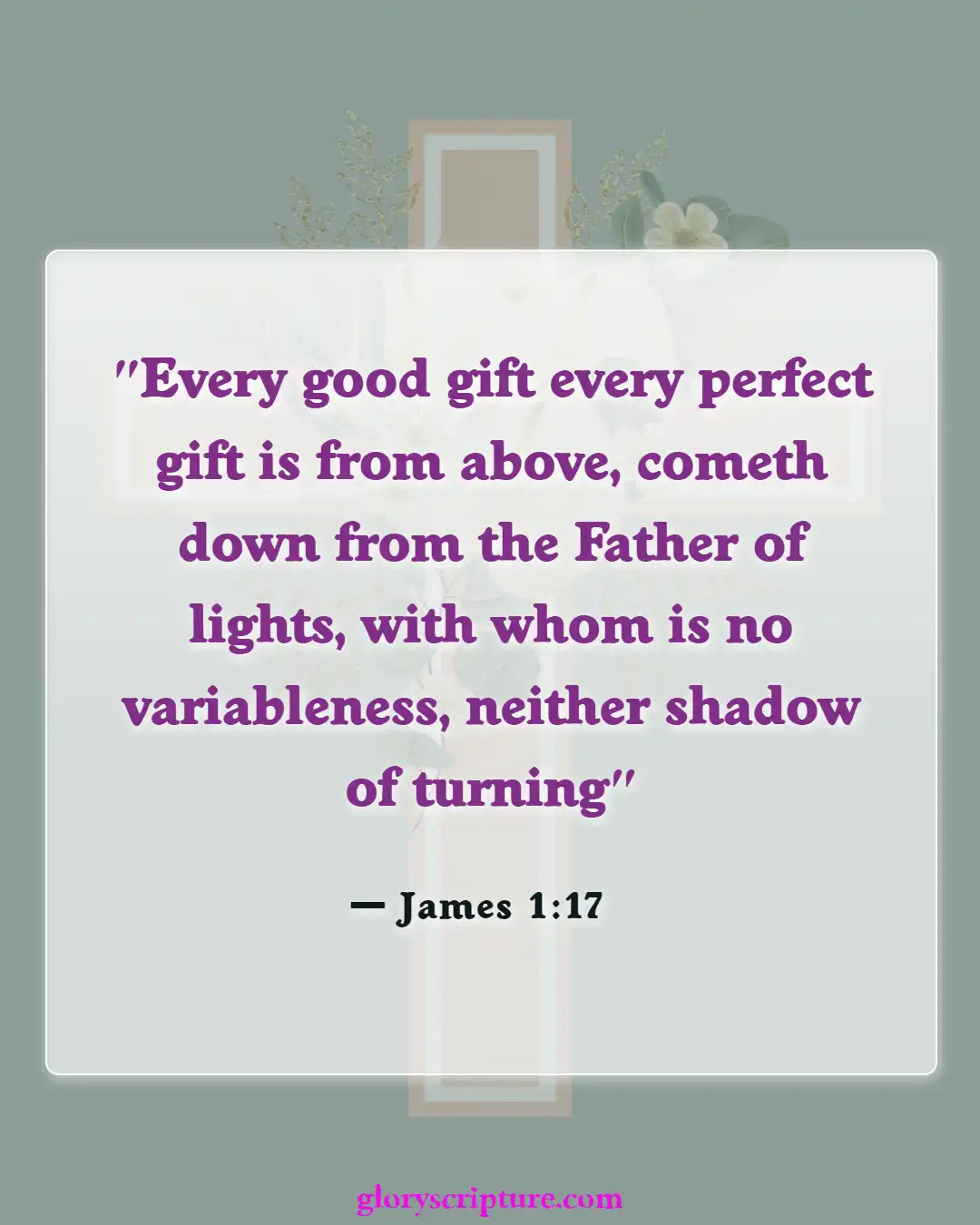 Bible Verses About God’s Unmerited Favor (James 1:17)