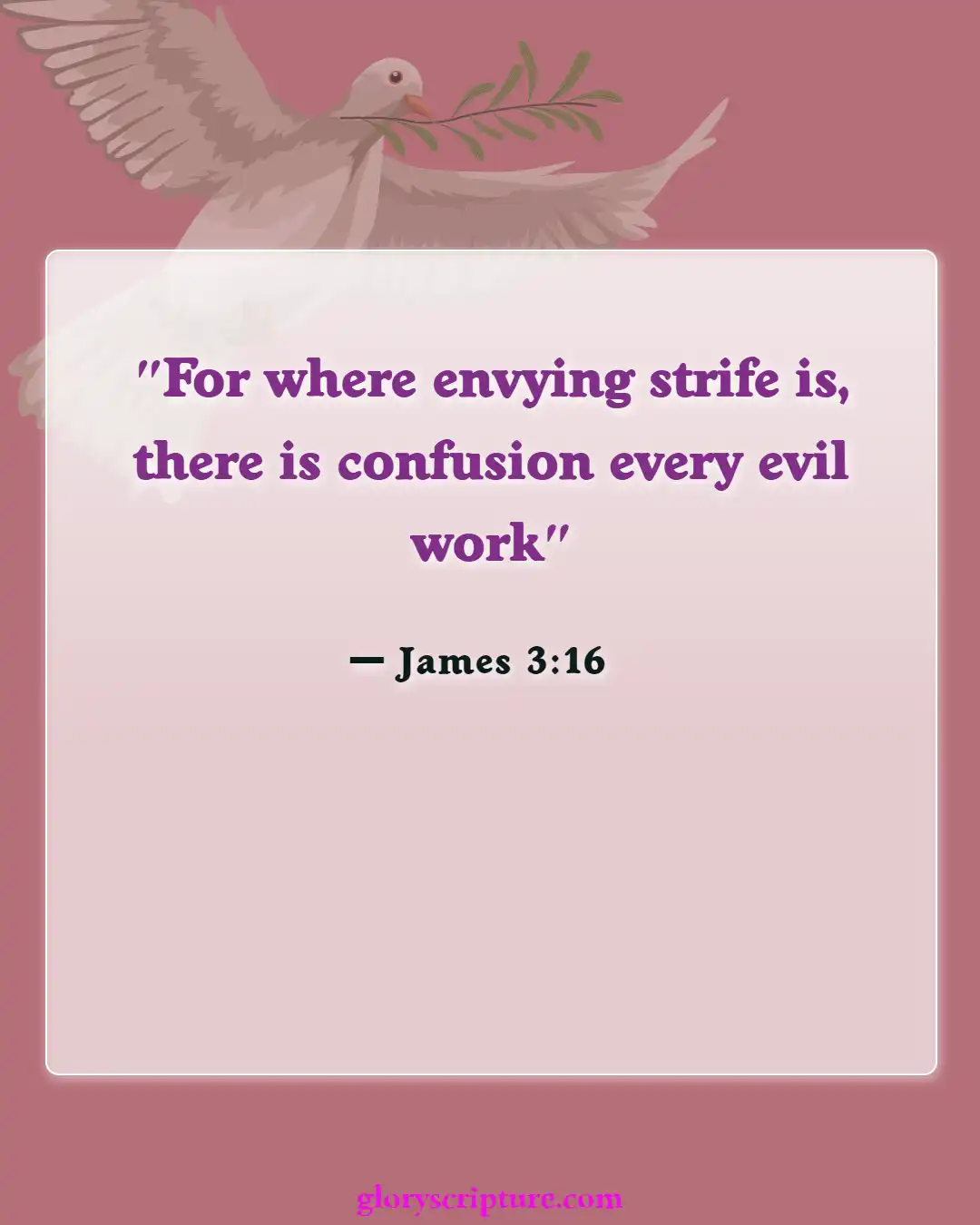 Bible verses About Effects Of Sin (James 3:16)