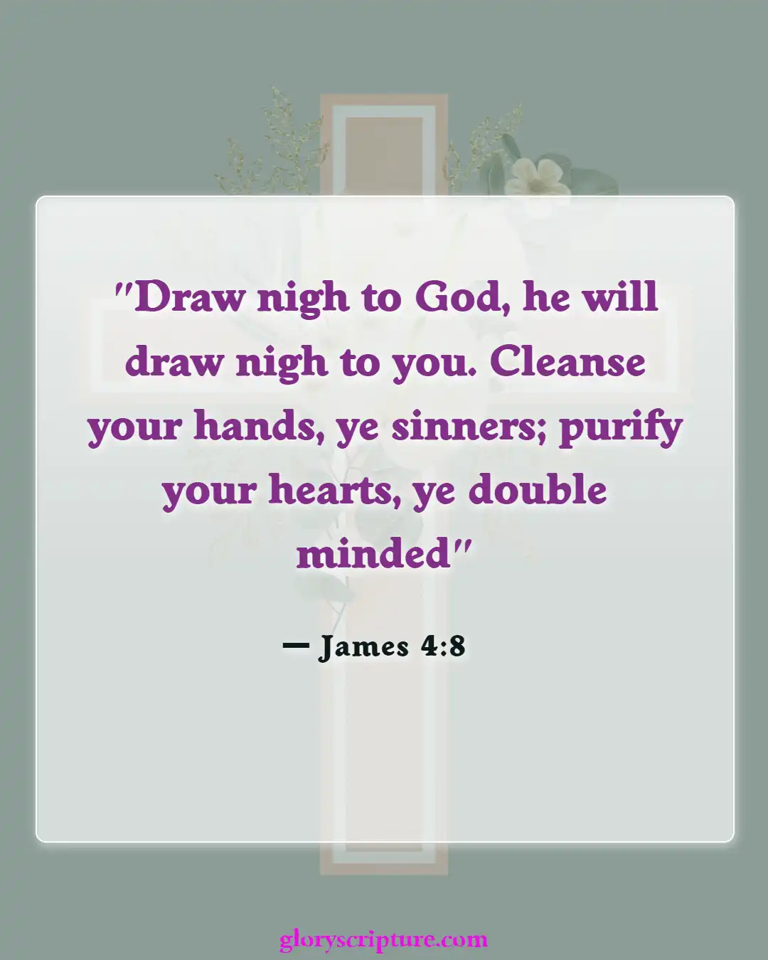 Bible Verses About Night Prayer (James 4:8)