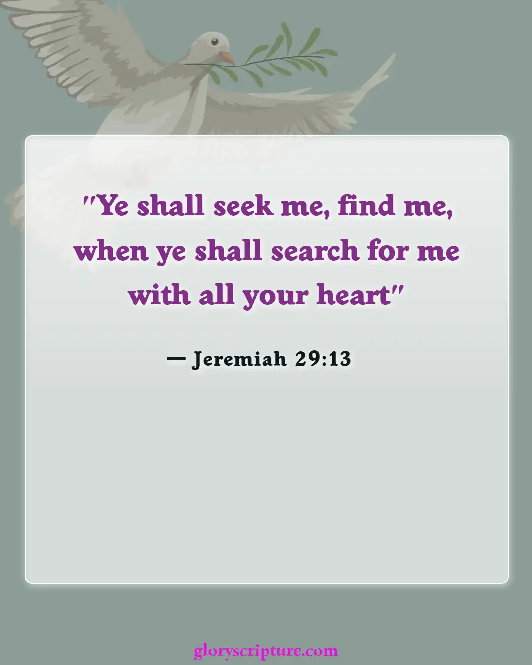 Bible Verses About Relationship With God (Jeremiah 29:13)