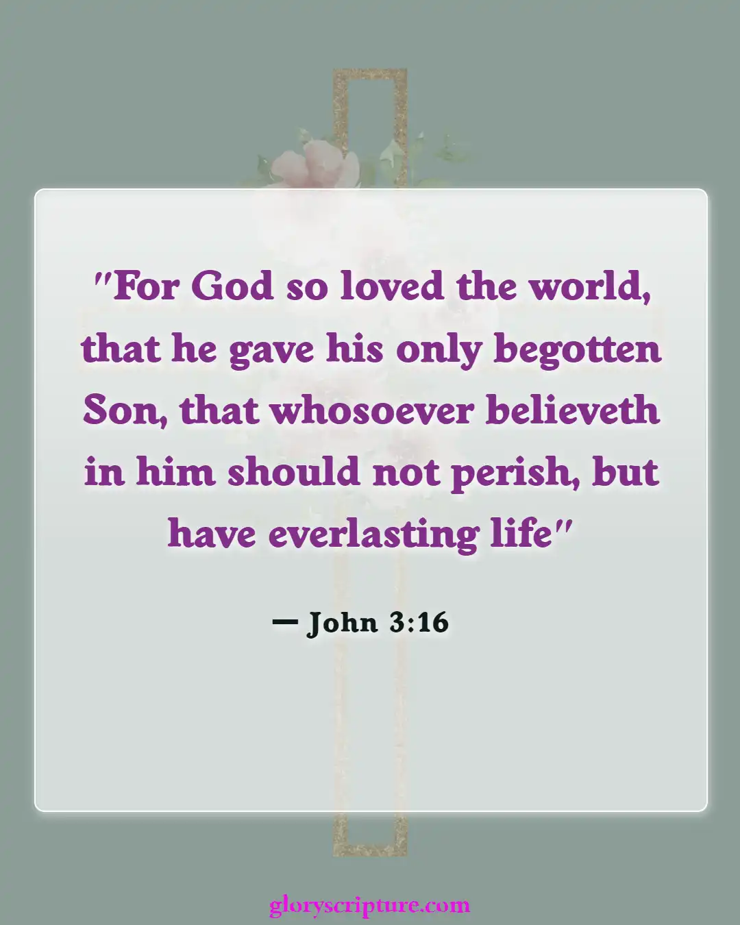 Bible Verses About Thoughts Of Suicide (John 3:16)