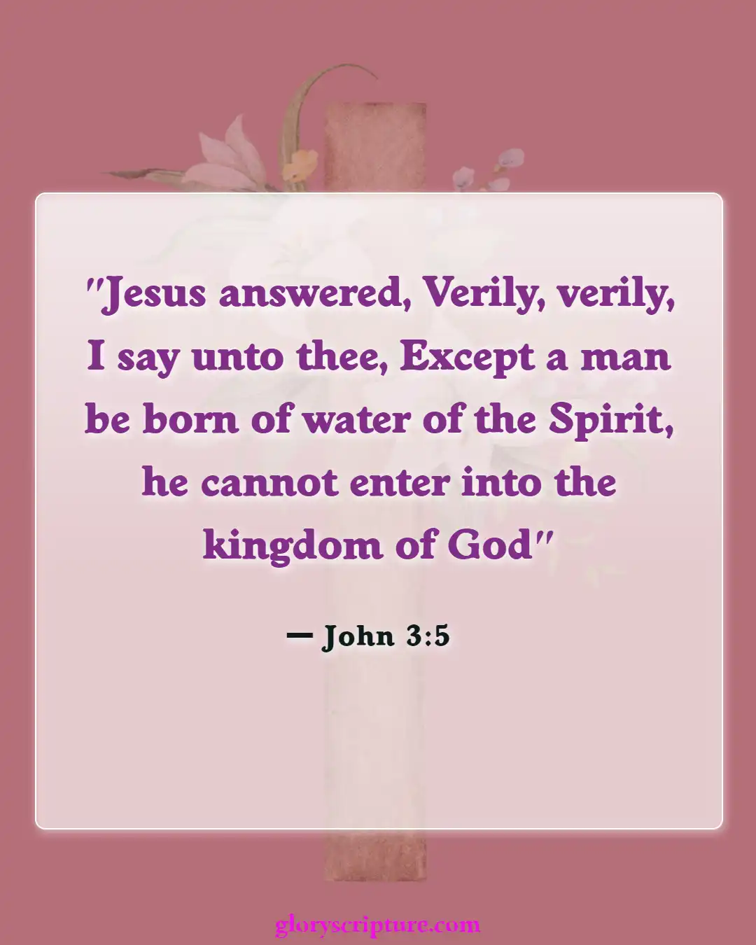 Bible verses About New Creation In Christ (John 3:5)