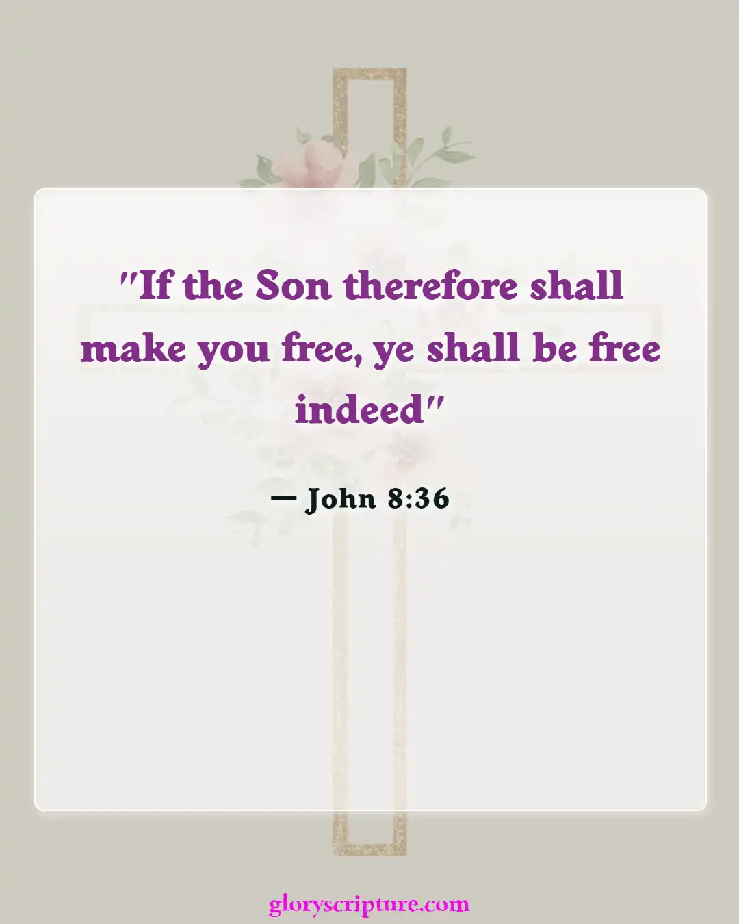 Bible verses About Effects Of Sin (John 8:36)