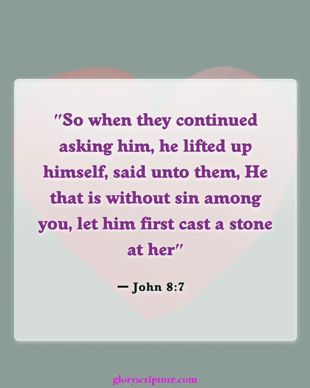 Bible Verses About Punishment For Murder (John 8:7)