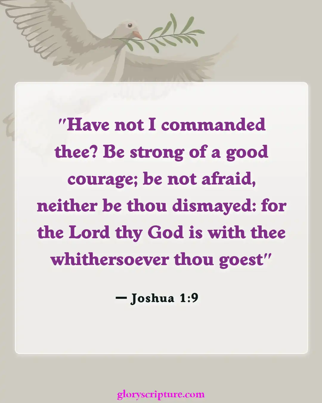 Bible verses About Peace Of Mind (Joshua 1:9)