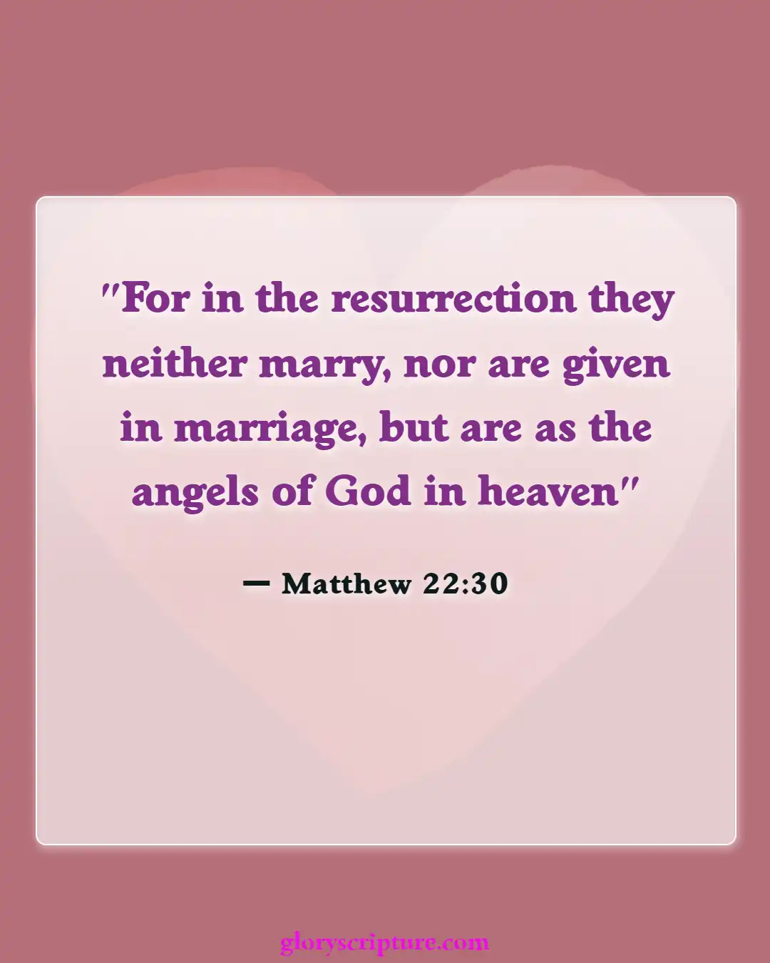 Bible Verses About Entering Gates Of Heaven (Matthew 22:30)