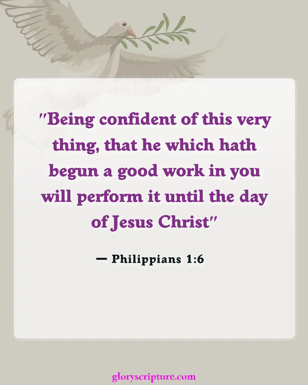 Bible Verses About Moving Forward (Philippians 1:6)