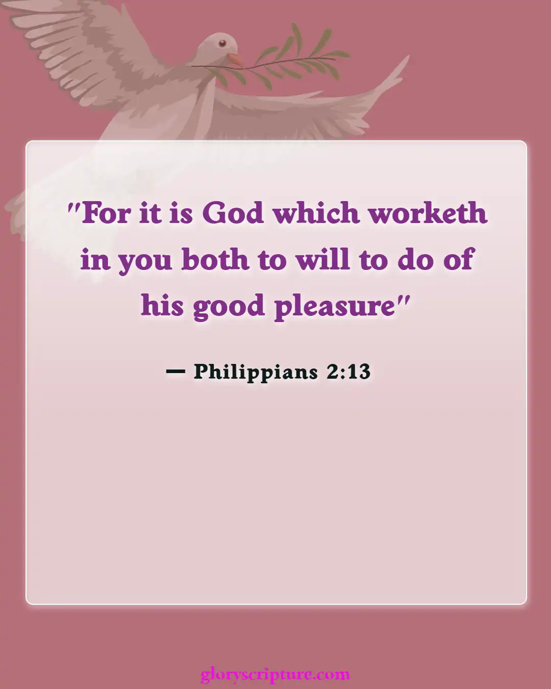 Bible Verses About Letting Go Of Things You Can’t Control (Philippians 2:13)