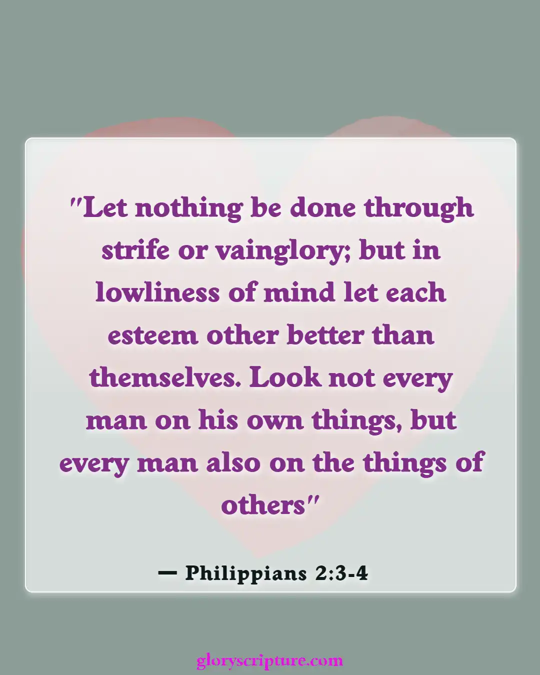 Bible verses About Encouraging One Another (Philippians 2:3-4)
