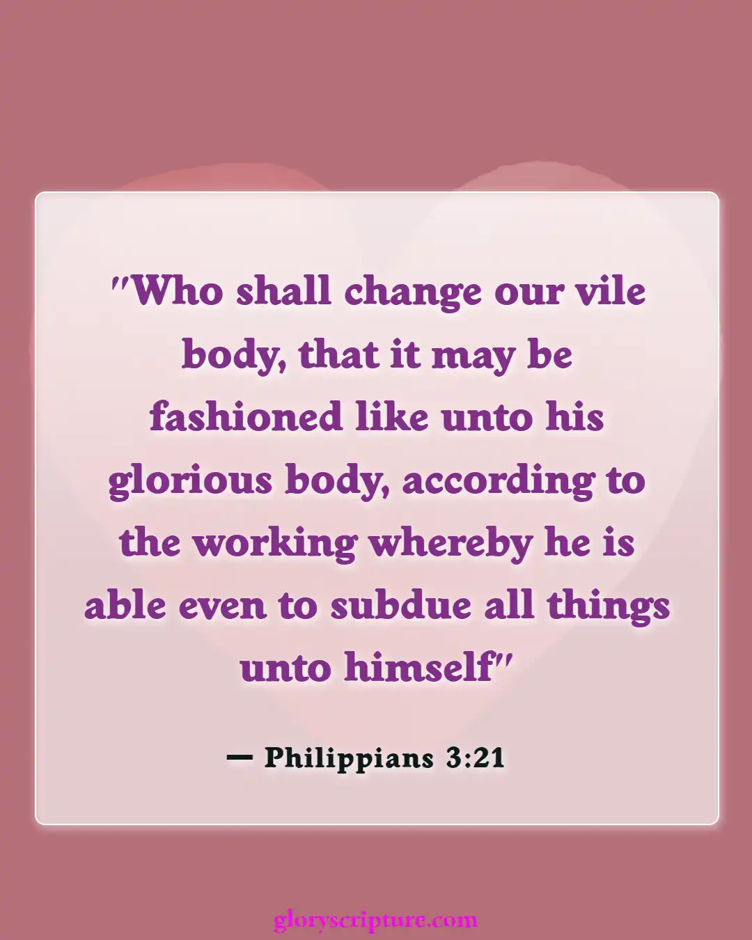 Bible verses About New Creation In Christ (Philippians 3:21)