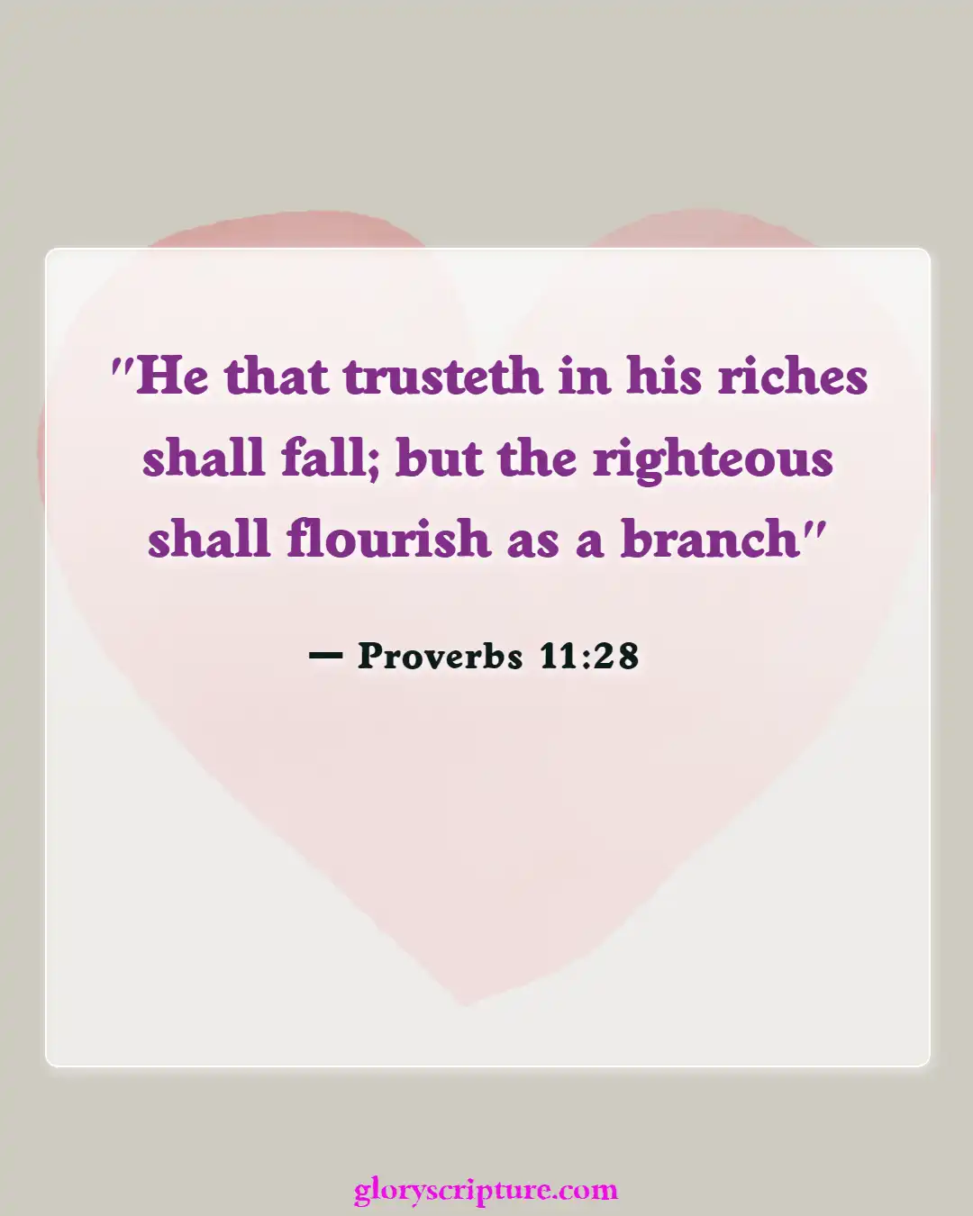 Bible Verses About Overcoming Greed (Proverbs 11:28)