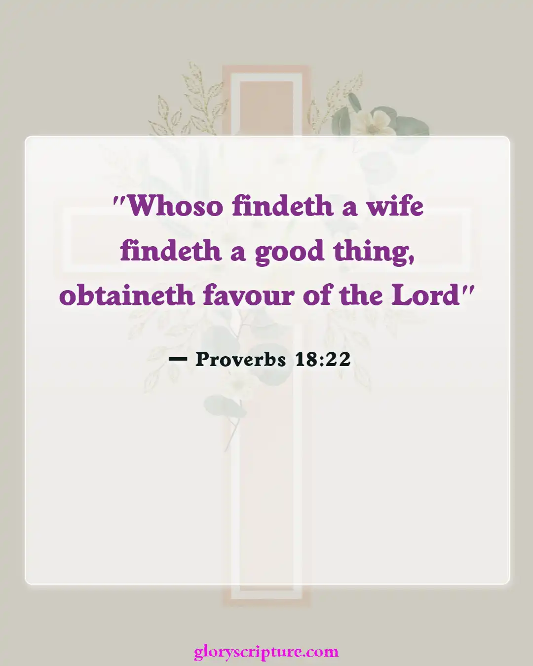 Bible verses About Divorce And Adultery (Proverbs 18:22)