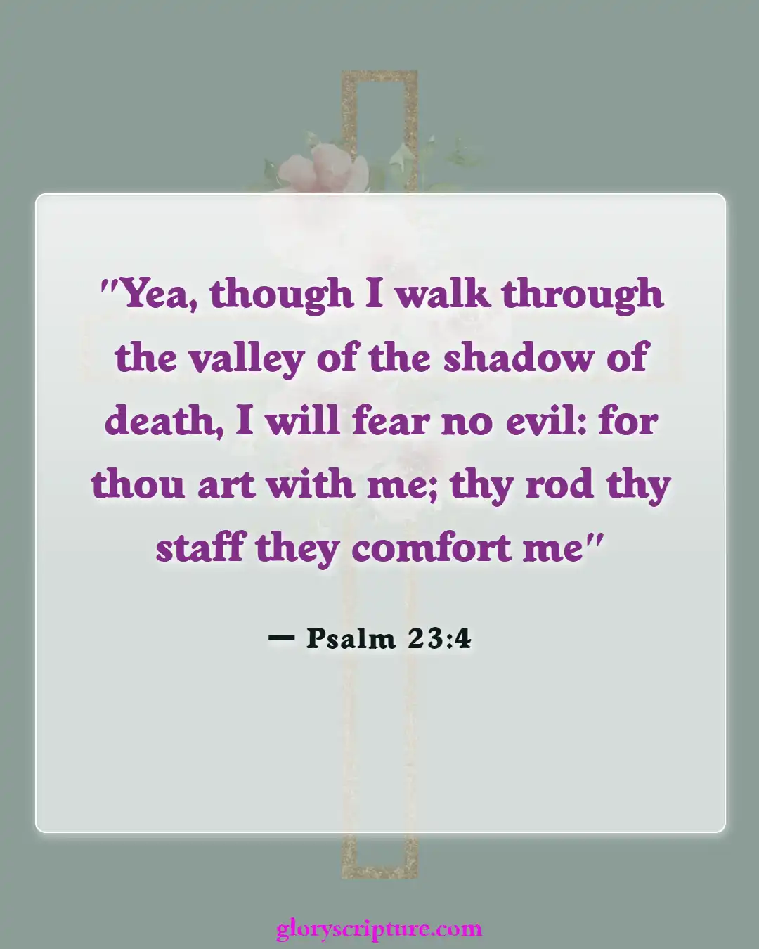 Bible verses About Peace Of Mind (Psalm 23:4)
