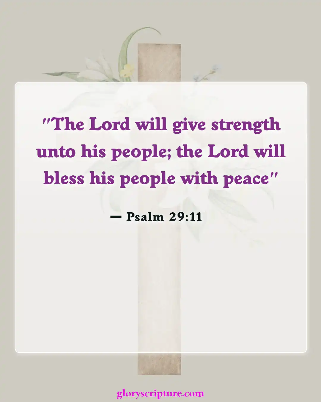 Bible verses About Peace Of Mind (Psalm 29:11)