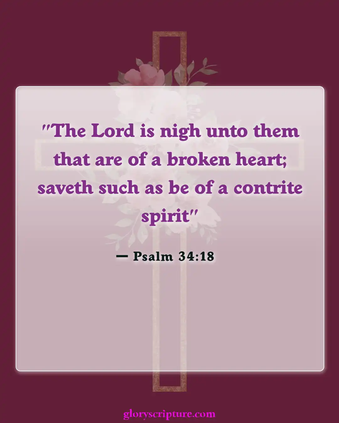 Bible Verses About Thoughts Of Suicide (Psalm 34:18)