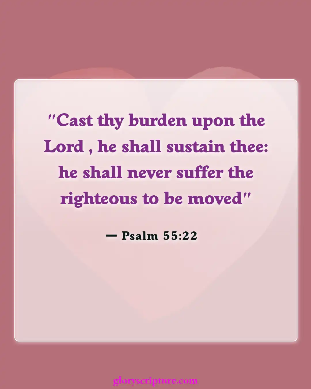 Bible Verses About Thoughts Of Suicide (Psalm 55:22)