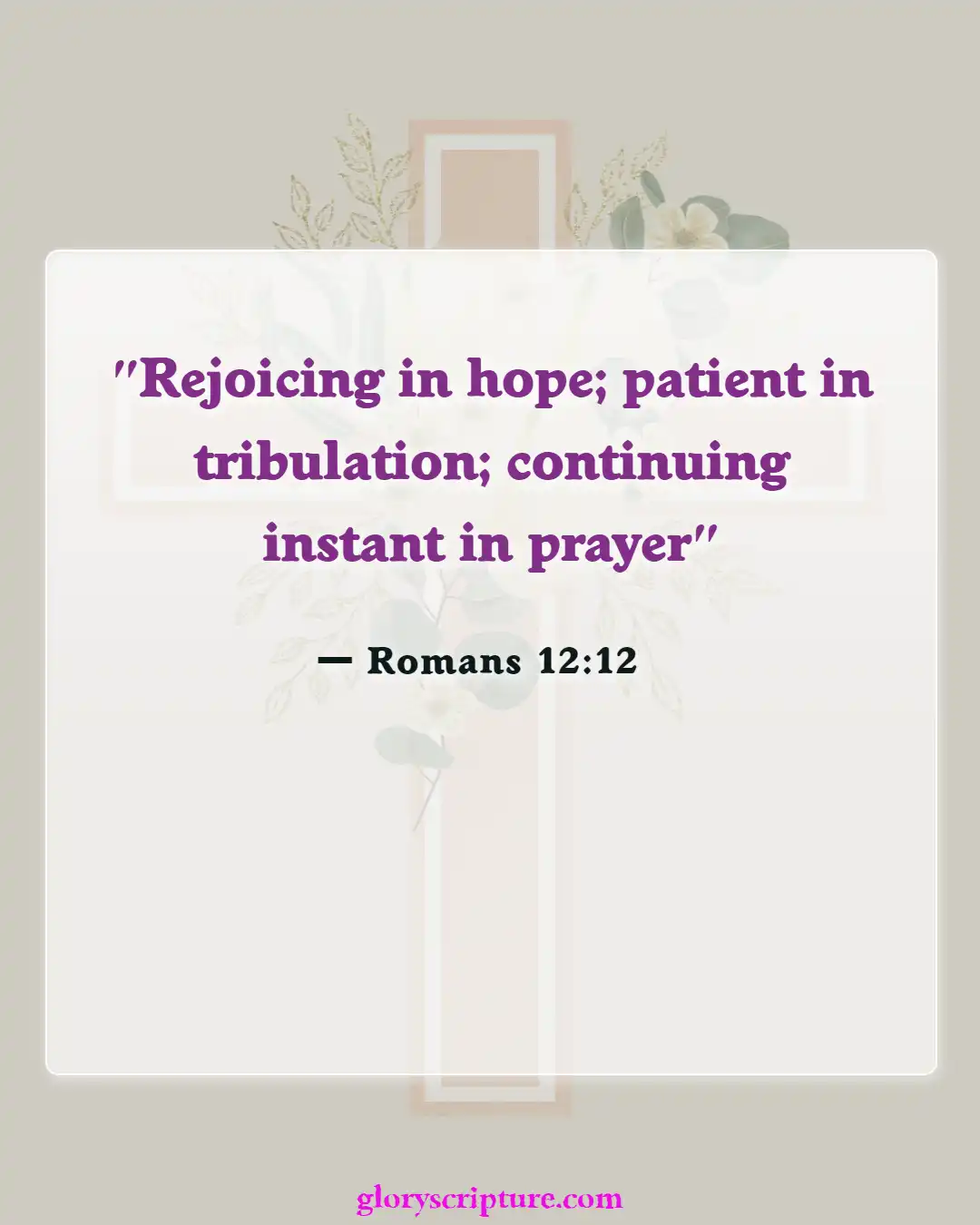 Bible Verses About Thoughts Of Suicide (Romans 12:12)