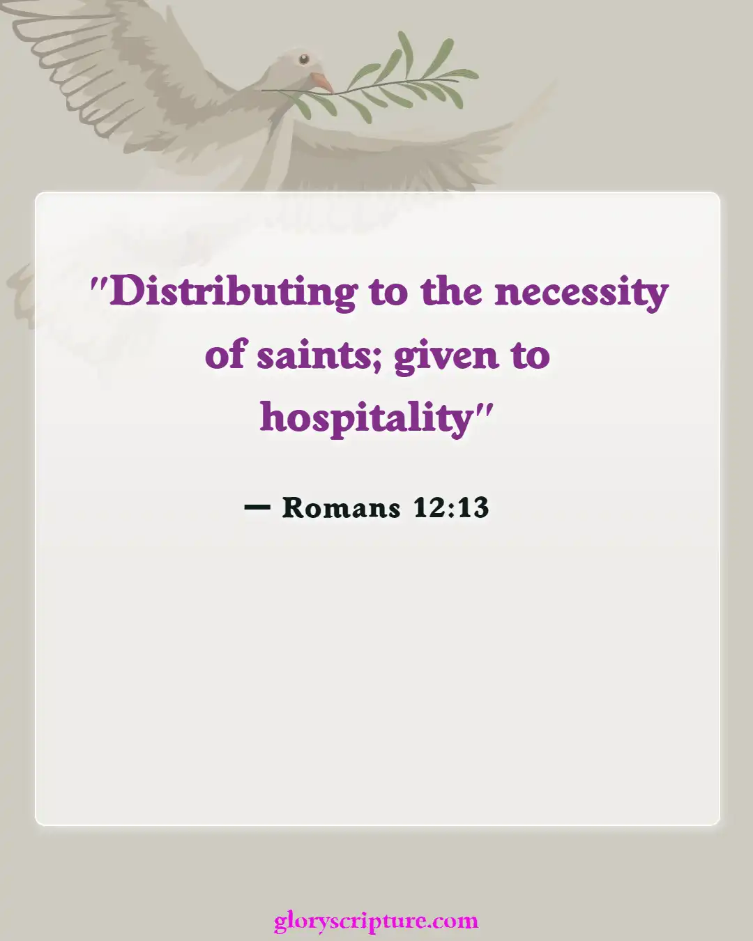 Bible Verses About Overcoming Greed (Romans 12:13)