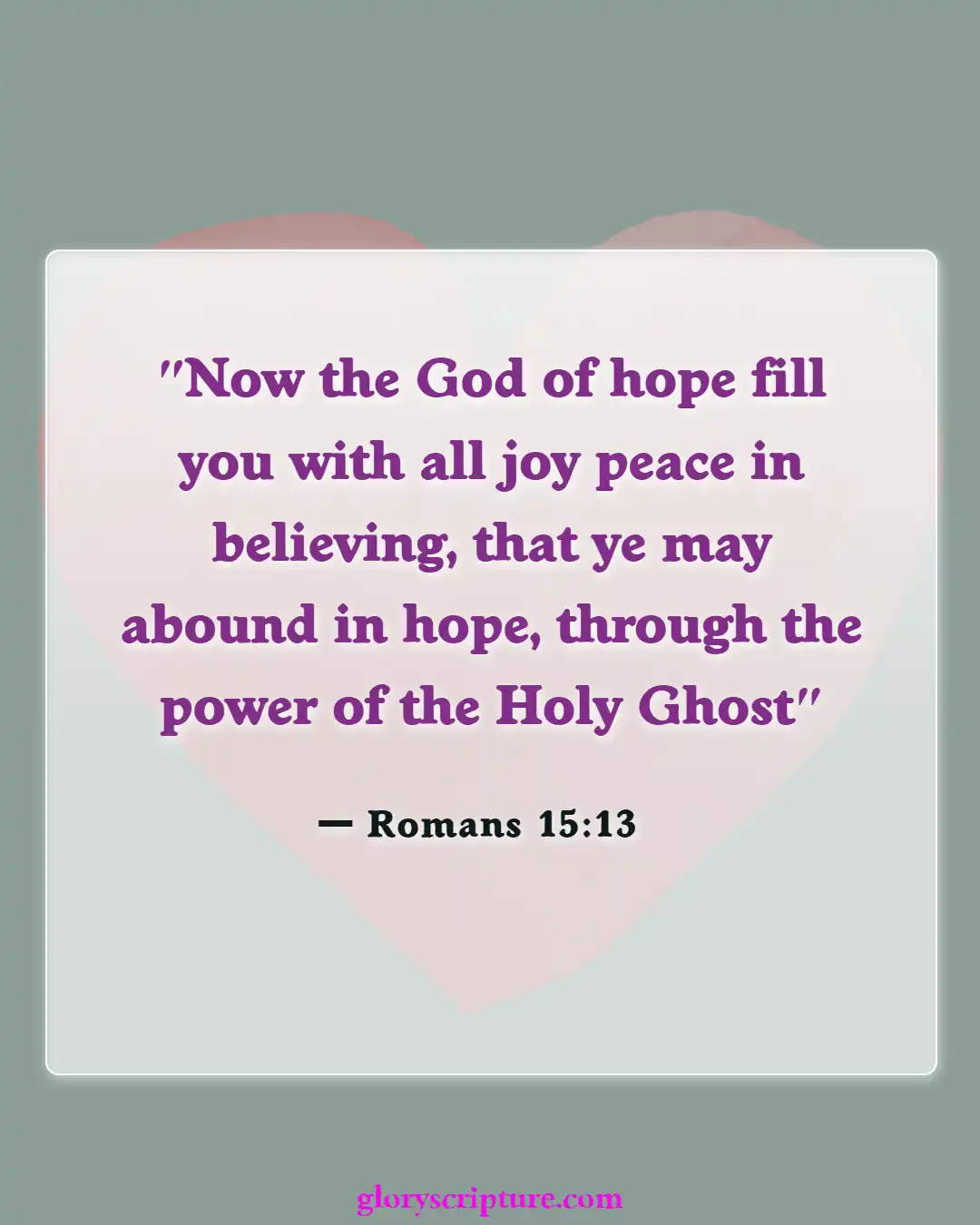 Bible verses About Peace Of Mind (Romans 15:13)