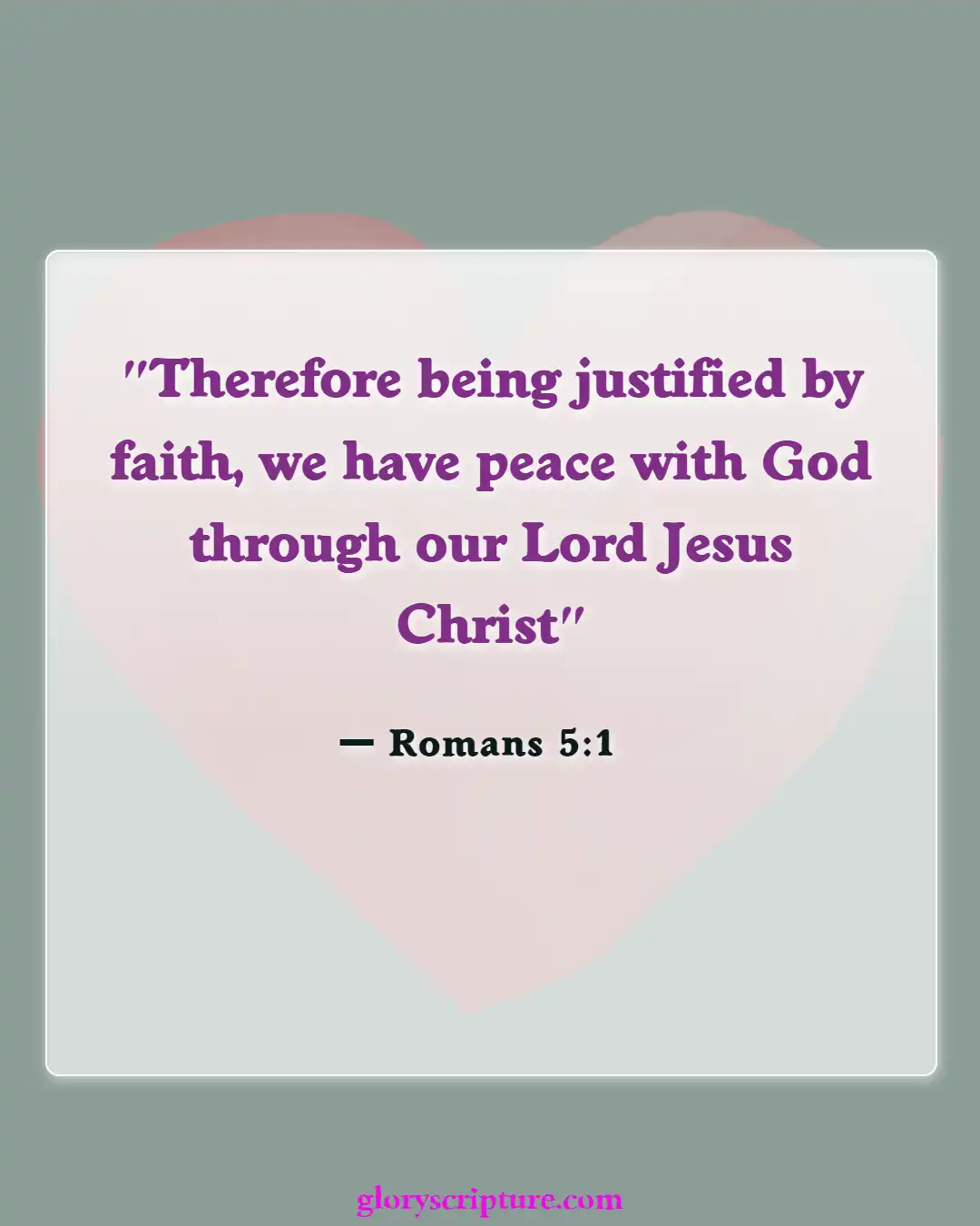 Bible verses About New Creation In Christ (Romans 5:1)