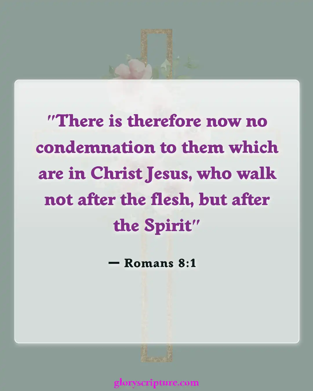 Bible verses About New Creation In Christ (Romans 8:1)