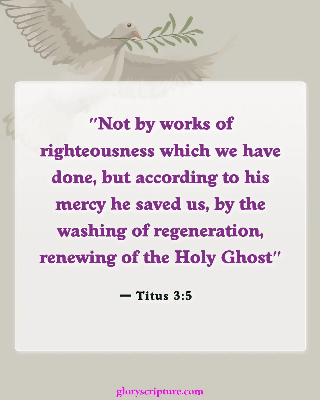 Bible verses About New Creation In Christ (Titus 3:5)